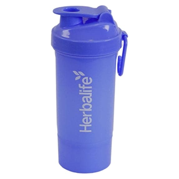 Herbalife Shaker met extra vakjes 600ml - Blauw